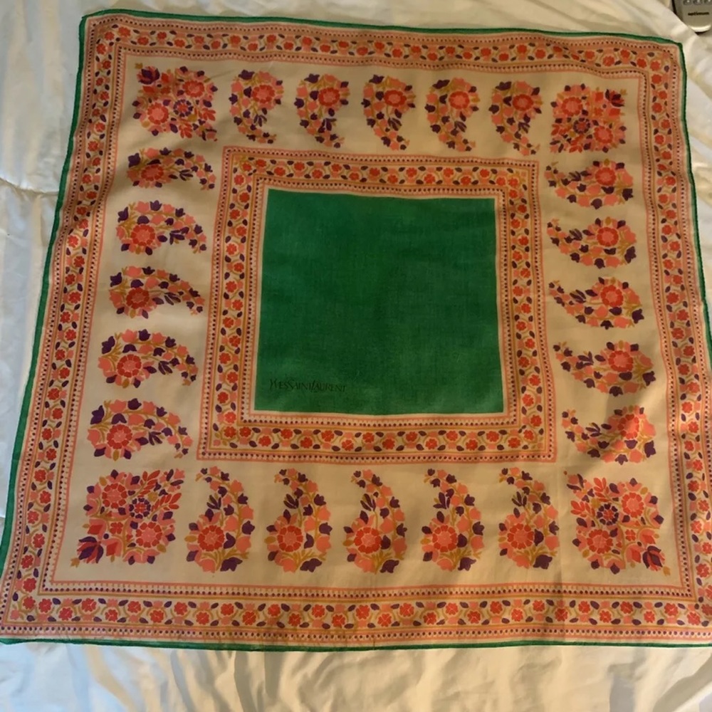 VINTAGE GORGEOUS YVES SAINT LAURENT Scarf!